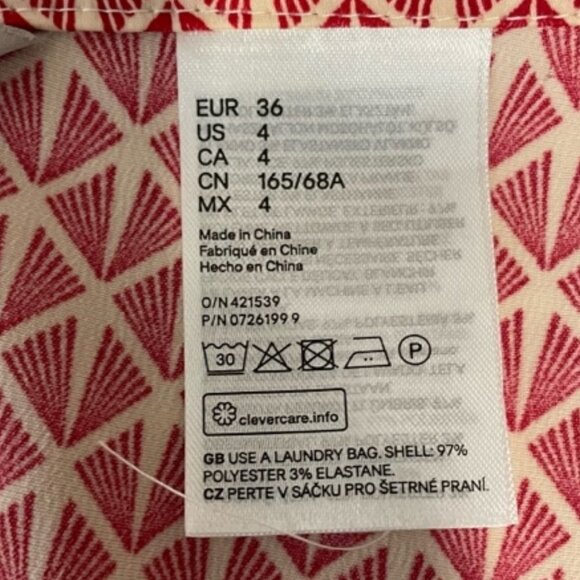 NWT H&M Silky Wrap Skirt Size 4 - Picture 4 of 6